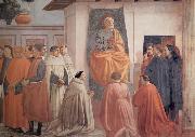 Fra Filippo Lippi Masaccio,St Peter Enthroned with Kneeling Carmelites and Others Spain oil painting artist